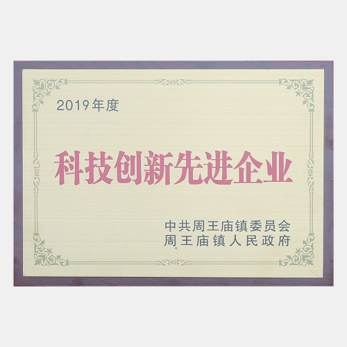 2019年度科技創(chuàng)新先進企業(yè)